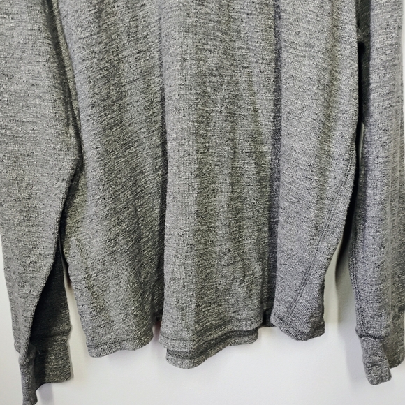 Lucky Brand Henley Shirt Mens XXL Gray Waffle Knit Thermal Outdoors Classic - Picture 2 of 10
